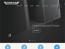 Tablet Screenshot of nomadsound.net